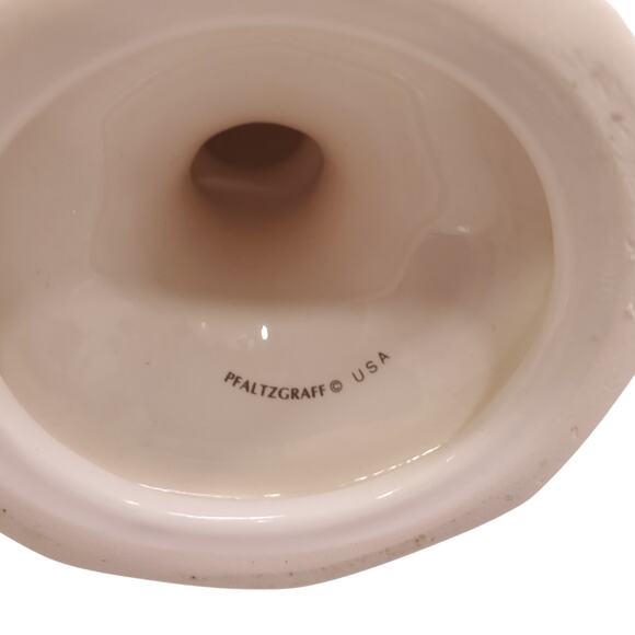 Vintage Pfaltzgraff Christmas Heritage Vintage Avon Winter Rose Santa Candle - Picture 7 of 16